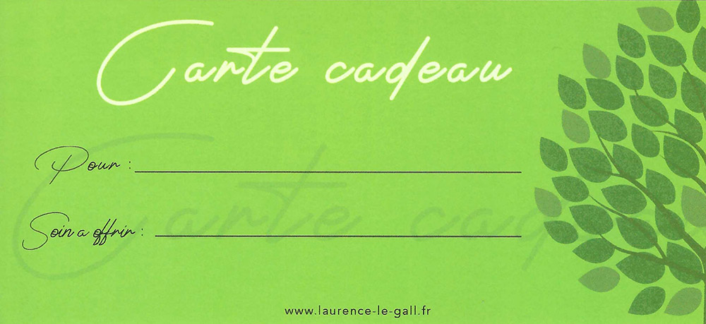 Laurence Le Gall | réflexologue | carte cdeau
